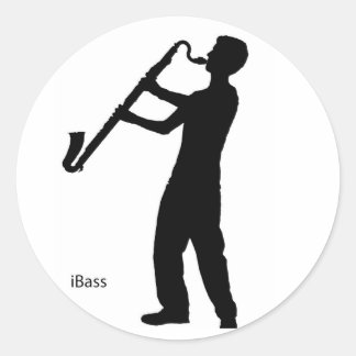 Redonda Bass Clarinet Shadow Pegatina