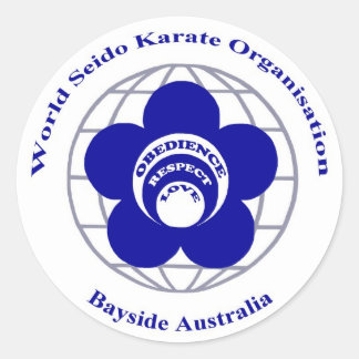 Redonda Bayside Seido Karate Pegatina