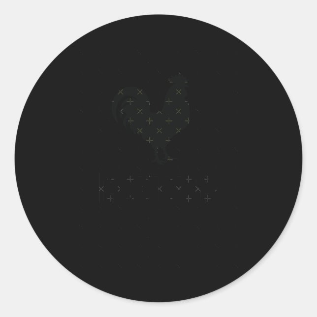 Redonda Bbc S - Funny Y Humorístico Pegatina De Diseño De  (Anverso)