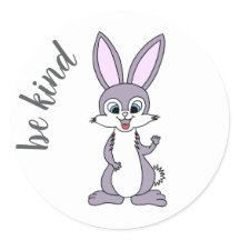 "Be Kind" Bunny Pegatina