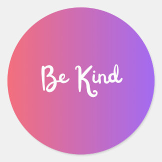 Redonda Be Kind Pegatina
