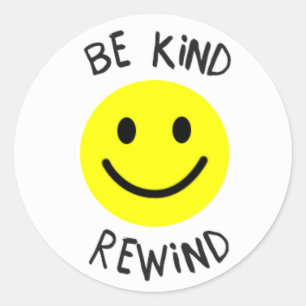 Redonda Be Kind Rewind Pegatina