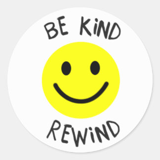 Redonda Be Kind Rewind Pegatina