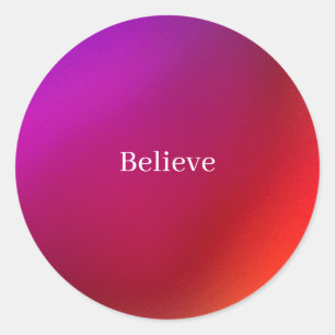 Redonda Believe Pegatina