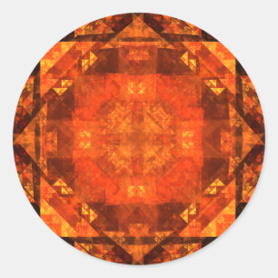 Redonda Bendiciendo al Pegatina Resumen de Arte Redondo