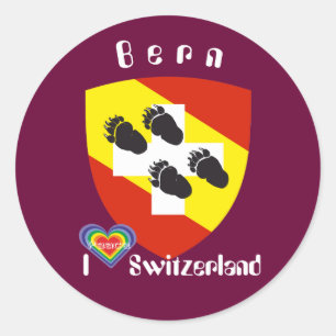 Redonda Berna bernesa Bernesa Bärn Suiza Suisse pegatina