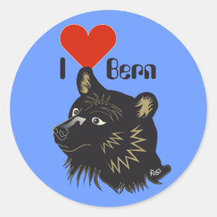 Redonda Berna bernesa Bernesa Bärn Suiza Suisse pegatina