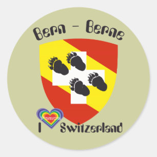 Redonda Berna bernesa Bernesa Bärn Suiza Suisse pegatina