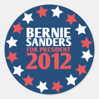 Redonda Bernie Sanders para Pegatina del presidente 2012