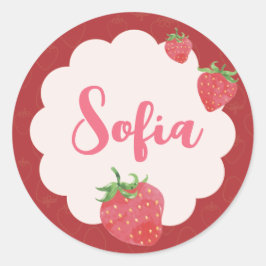 Redonda Berry Sweet Pegatina