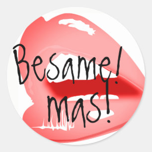 Redonda Besame mas pegatina