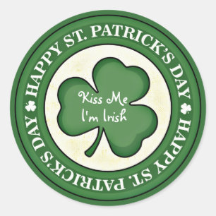 Redonda Bésame, soy Pegatina irlandés