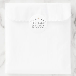 Redonda Beteseb Felega Round Pegatina Sheet