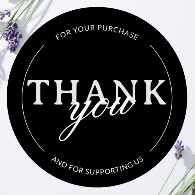 Redonda Black Gracias a la pequeña empresa Pegatina Minima (Subido por el creador)