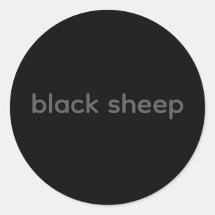 Redonda Black Sheep - Pegatina de Tipografía