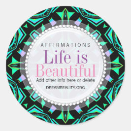 Redonda Blacklite Aztec Personalizado mágico Pegatina redo