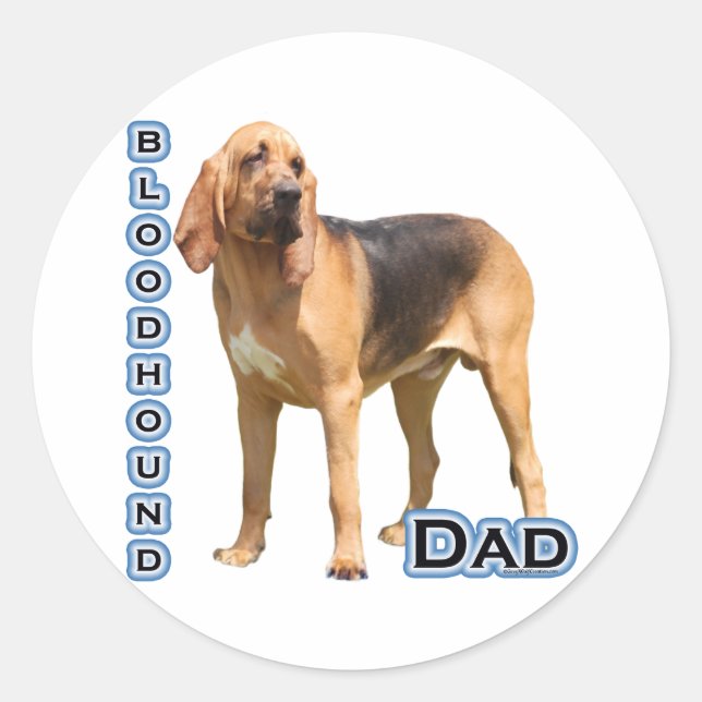 Redonda Bloodhound Dad 4 - Pegatina (Anverso)