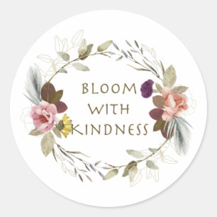 Redonda Bloom con Pegatina de bondad
