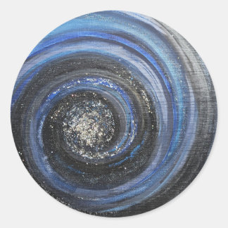 Redonda Blue and Black Swiract Resumen Pegatina cristiano