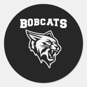 Redonda Bobcats Sports con Pegatina de mascota