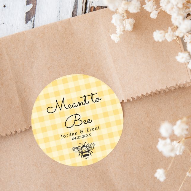Redonda Boda de abeja de plástico amarillo/ Pegatina de du (Subido por el creador)