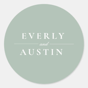 Redonda Boda de vegetación exuberante Pegatina