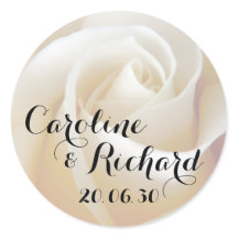 Boda floral Pegatina personalizado