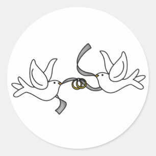 Redonda Bodas con Pegatina de anillos