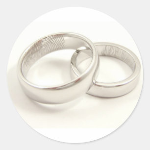 REDONDA BODAS MATRIMONIALES PEGATINA