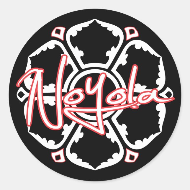 Redonda Bodhi pegatina (Anverso)