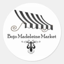 Bojo Madeleine Market 3" Pegatina redondo 2025