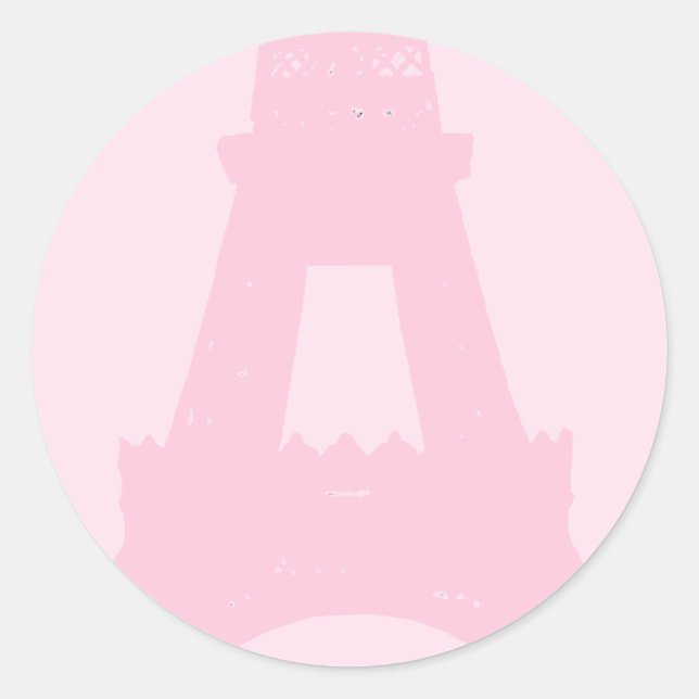 Redonda Bonito Pegatina de París (Anverso)
