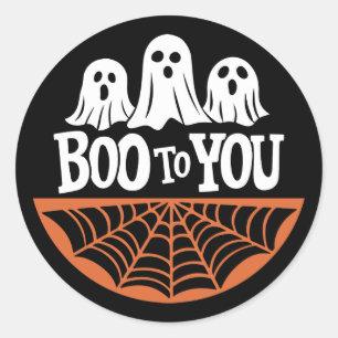 Redonda Boo A Su Pegatina Fantasma