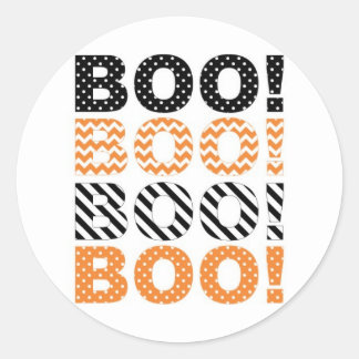 Redonda ¡Boo! Pegatina