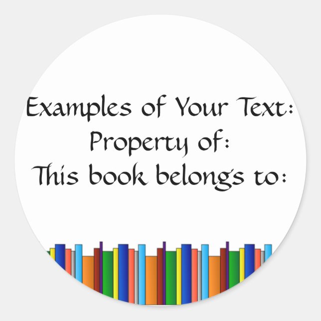 Redonda Books Galore Pegatina (Anverso)