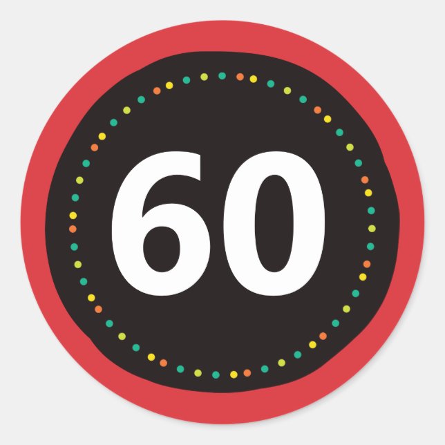 Redonda Boomer | PEGATINA | Rojo (Anverso)