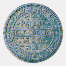 Redonda Borough of London Utility Cover Pegatina