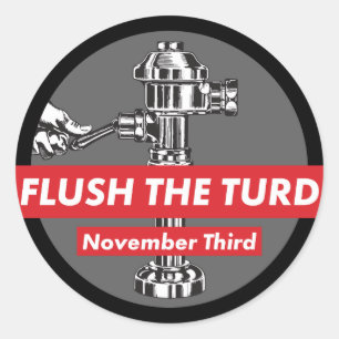 Redonda Borra el Pegatina de 3 pulgadas T*** de noviembre