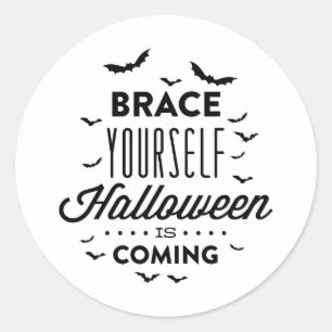 Redonda BRACE TI MISMA HALLOWEEN Halloween Pegatina