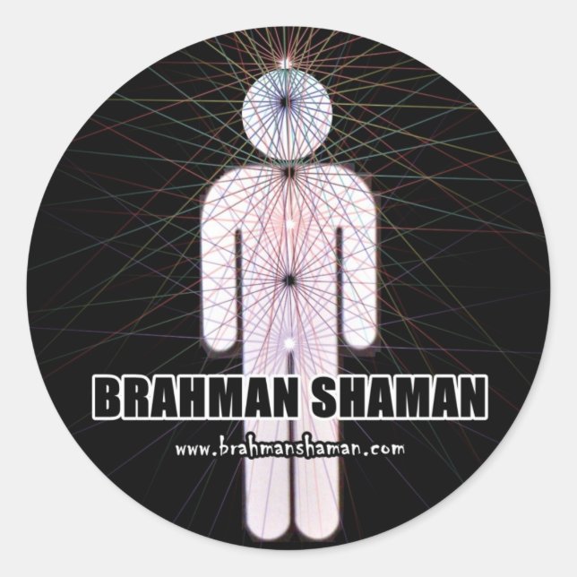 Redonda BRAHMAN SHAMAN - Pegatina Chakra (Anverso)