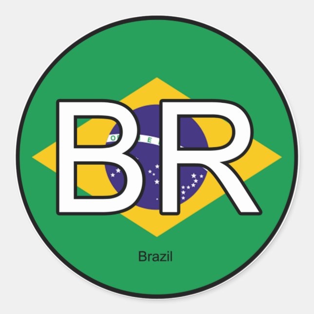 Redonda Brasil: Pegatina del euro (Anverso)