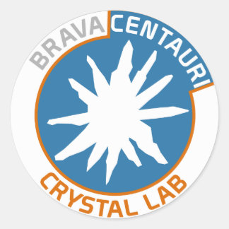 Redonda Brava Centauri Crystal Lab Pegatina (Hoja de 20)