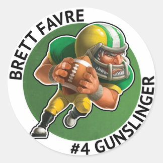 Redonda Brett Favre Pegatina
