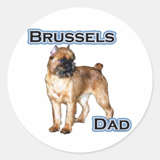 Redonda Bruselas Dad 4 - Pegatina (Anverso)
