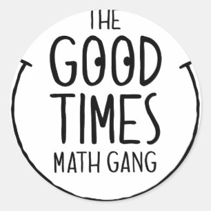 Redonda Buen tiempo Math Gang - Pegatina redondo