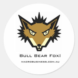 Redonda Bull Bear Fox Neo Reynard Pegatina