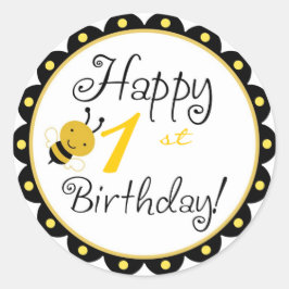 Redonda Bumble Bee Pegatina HBR1