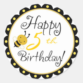 Redonda Bumble Bee Pegatina HBR5