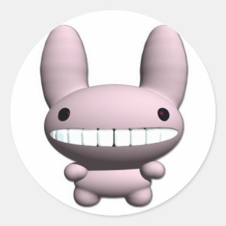 Redonda Bunny Bunny Pegatina