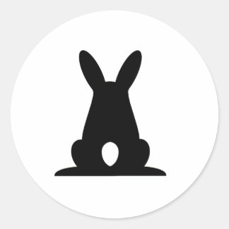 Redonda Bunny Butt Pegatina